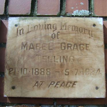 TELLING Mabel Grace 1888-1984