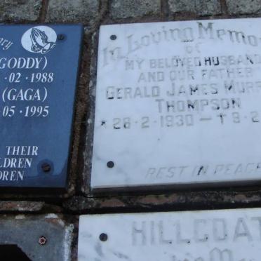 THOMPSON Gerald James Murray 1930-1988