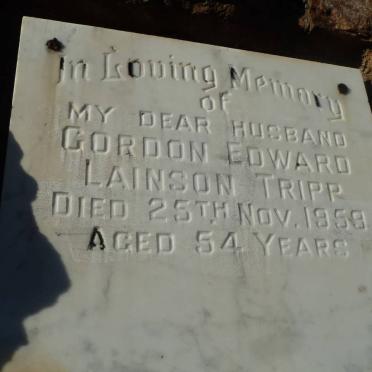 TRIPP Gordon Edward Lainson -1959