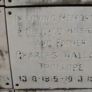 TROLLOPE Charles Wallace Ashmole 1915-1972