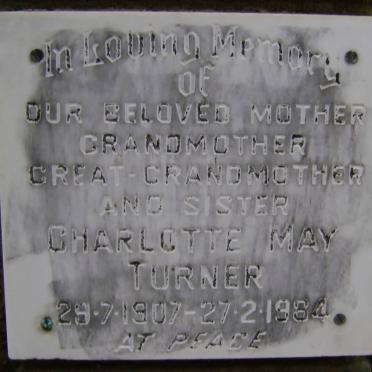 TURNER Charlotte May 1907-1984