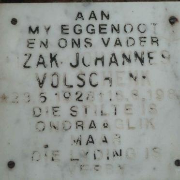 VOLSCHENK Izak Johannes 1928-1983