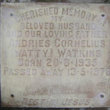 WATKINS Andries Cornelius 1935-1978