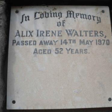 WALTERS Alix Irene -1970