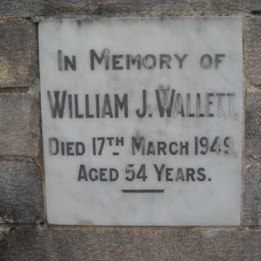 WALLETT William J. -1949