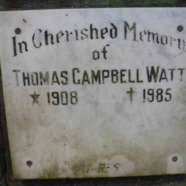 WATT Thomas Campbell 1908-1985