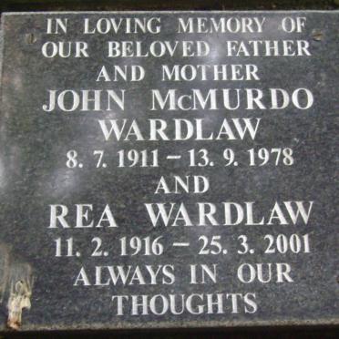WARDLAW John McMurdo 1911-1978 &amp; Rea 1916-2001