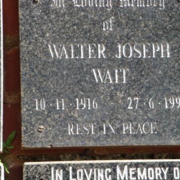 WAIT Walter Joseph 1916-1994