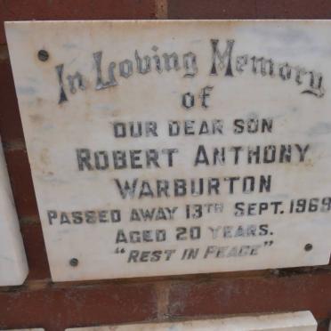 WARBURTON Robert Anthony -1969