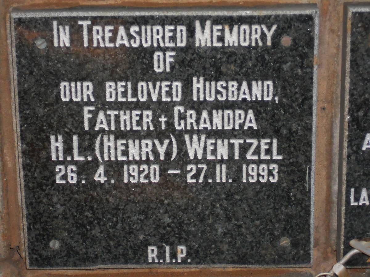 WENTZEL H.L. 1920-1993