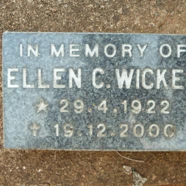 WICKES Ellen C. 1922-2000