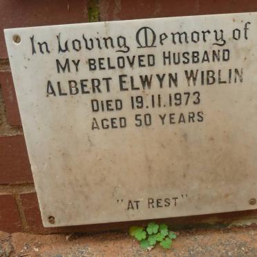 WIBLIN Albert Elwyn -1973