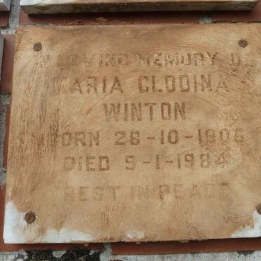 WINTON Maria Glodina 1905-1984