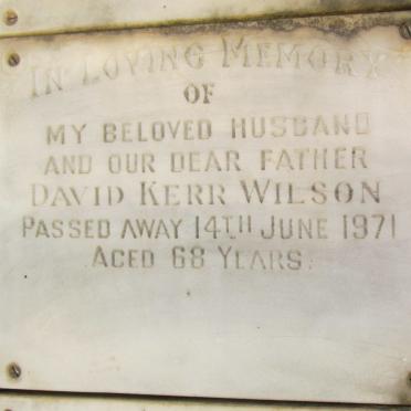 WILSON David Kerr -1971
