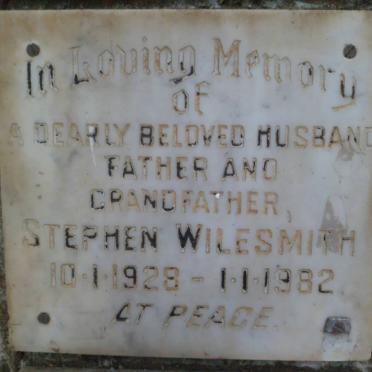 WILESMITH Stephen 1928-1982