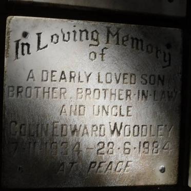 WOODLEY Colin Edward 1934-1984