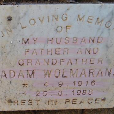 WOLMARANS Adam 1916-1988