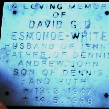 WHITE David G.D., Esmonde 1947-1988