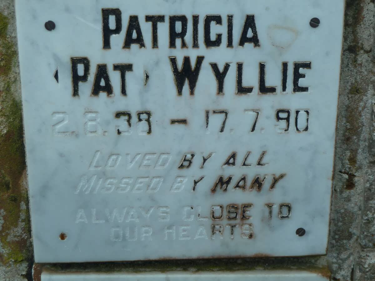 WYLLIE Patricia 1938-1990