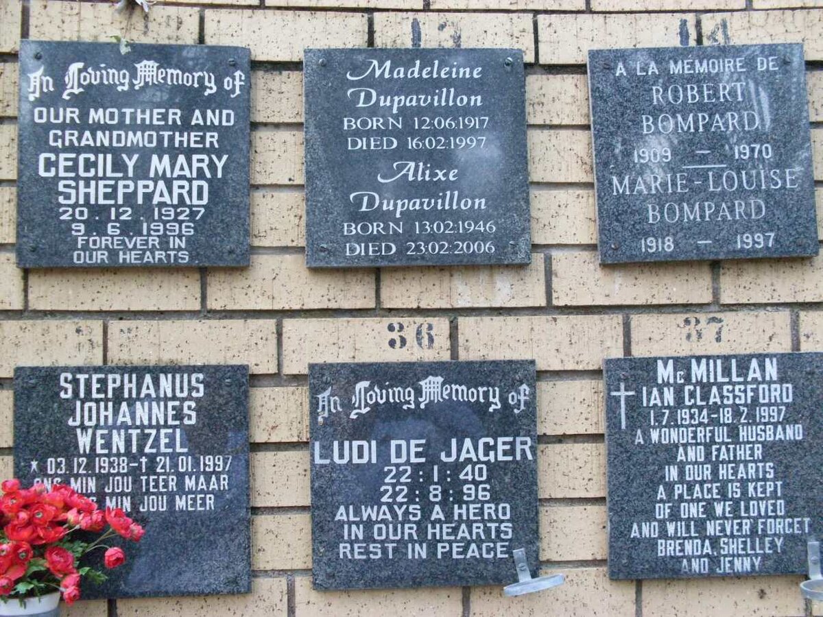 SHEPPARD :: DUPAVILLON :: WENTZEL :: DE JAGER