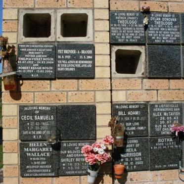 ADAMS :: BOSCH :: BOTHA :: BRANDIS :: Mc TAVISH :: MORRISON :: REYNEKE :: SAMUELS :: THEOLOGO :: WALLACE