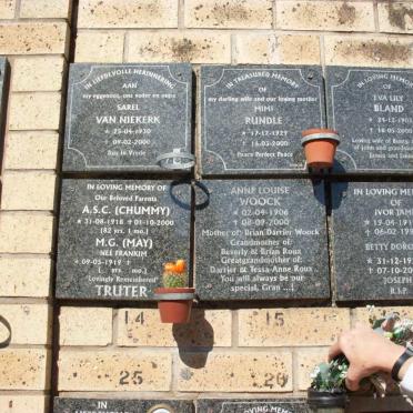 BLAND :: JOSEPH :: NIEKERK van :: RUNDLE :: WOOCK