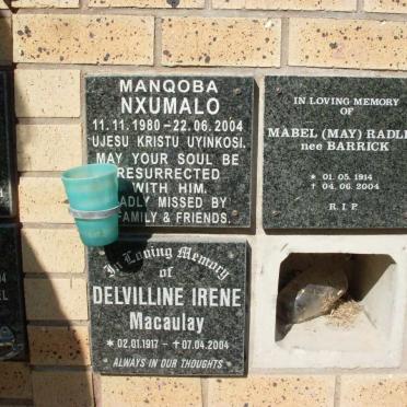 MACAULAY :: NXUMALO :: RADLEY