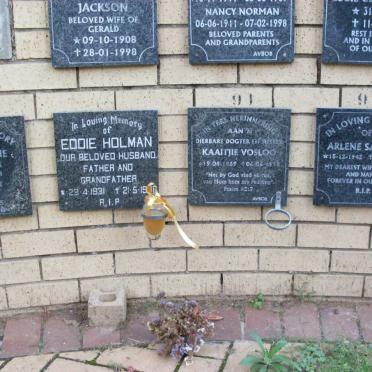 HOLMAN :: SANDERS :: VOSLOO