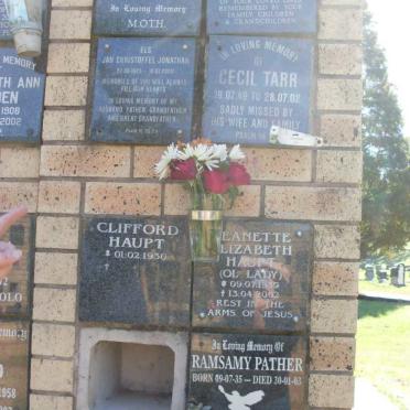 ELS :: HAUPT :: LAUGHTON :: NAIDOO :: PATHER :: TARR