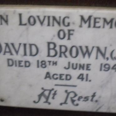 BROWN David -1940