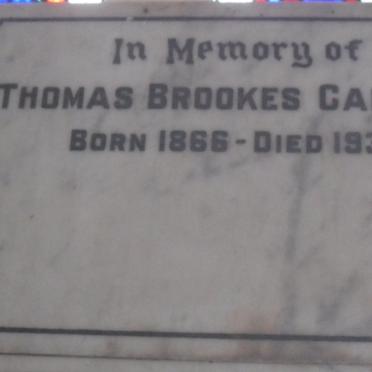 CARBUTT Thomas Brookes -1937