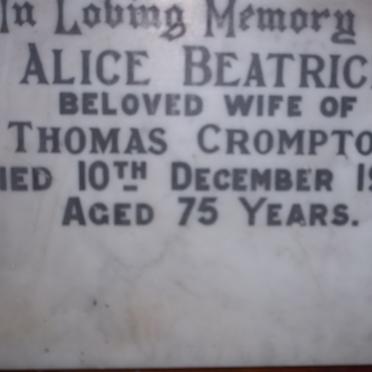 CROMPTON Alice Beatrice -1953