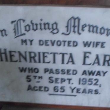 EARLE Henrietta -1952