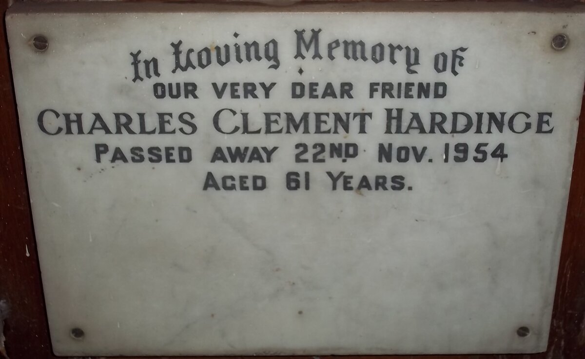 HARDINGE Charles Clement -1954