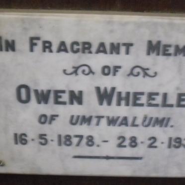 WHEELER Owen 1878-1938