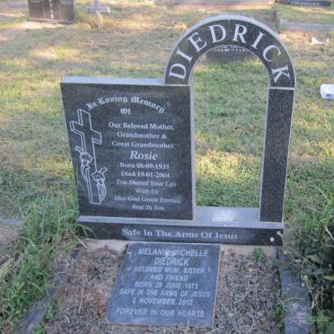 DIEDRICK Rosie 1933-2004 :: DIEDRICK Melanie Michelle 1973-2012