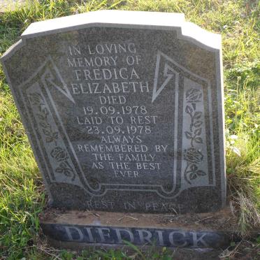 DIEDRICK Fredica Elizabeth -1978
