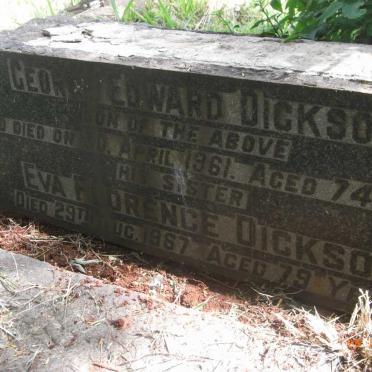 DICKSON George Edward -1961 :: DICKSON Eva Florence -1967