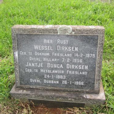 DIRKSEN Wessel 1879-1956 &amp; Jantje Bonga 1883-1966