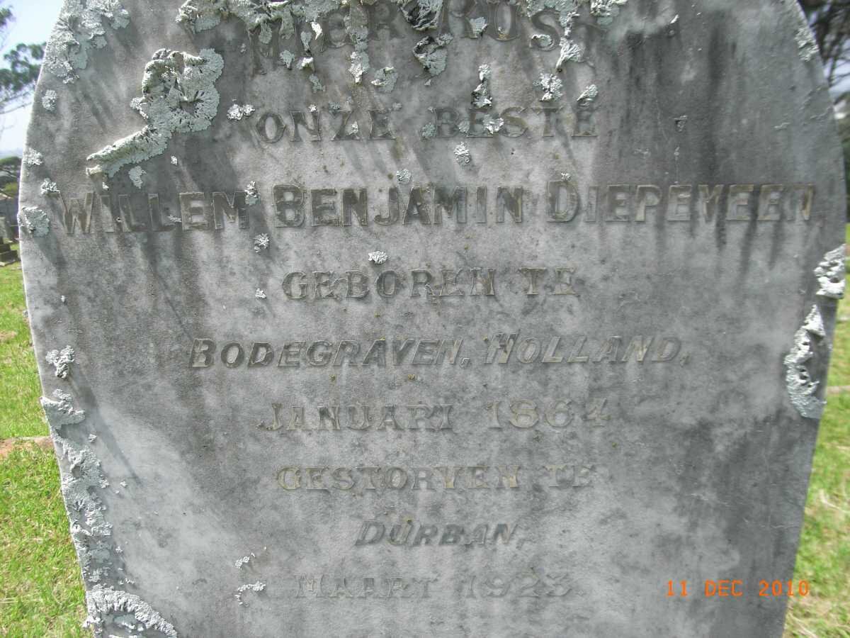 DIEPEVEEN Willem Benjamin 1864-1923