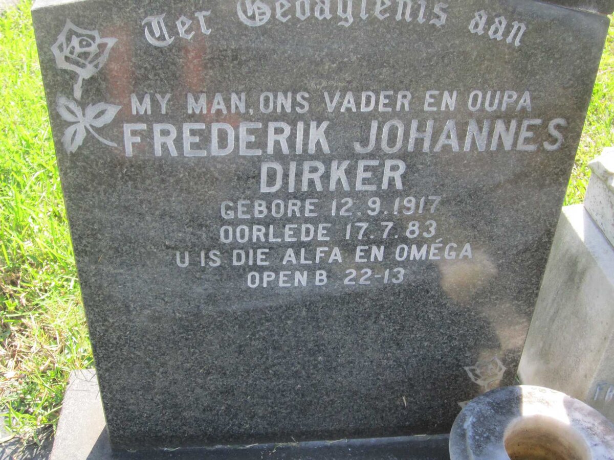 DIRKER Frederik Johannes 1917-1983