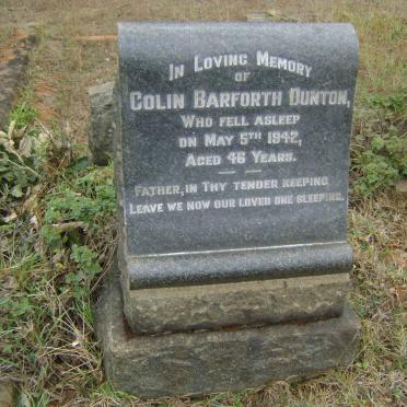 DUNTON Colin Barforth -1942