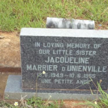 D'UNIENVILLE Jacqueline Marrier 1949-1955