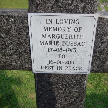 DUSSAC Marguerite Marie 1913-2011
