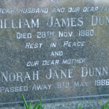 DUNN William James -1960 &amp; Norah Jane -1986