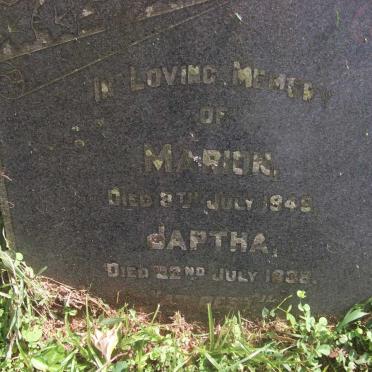 DAMONSE Marion -1949 :: DAMONSE Japtha -1938