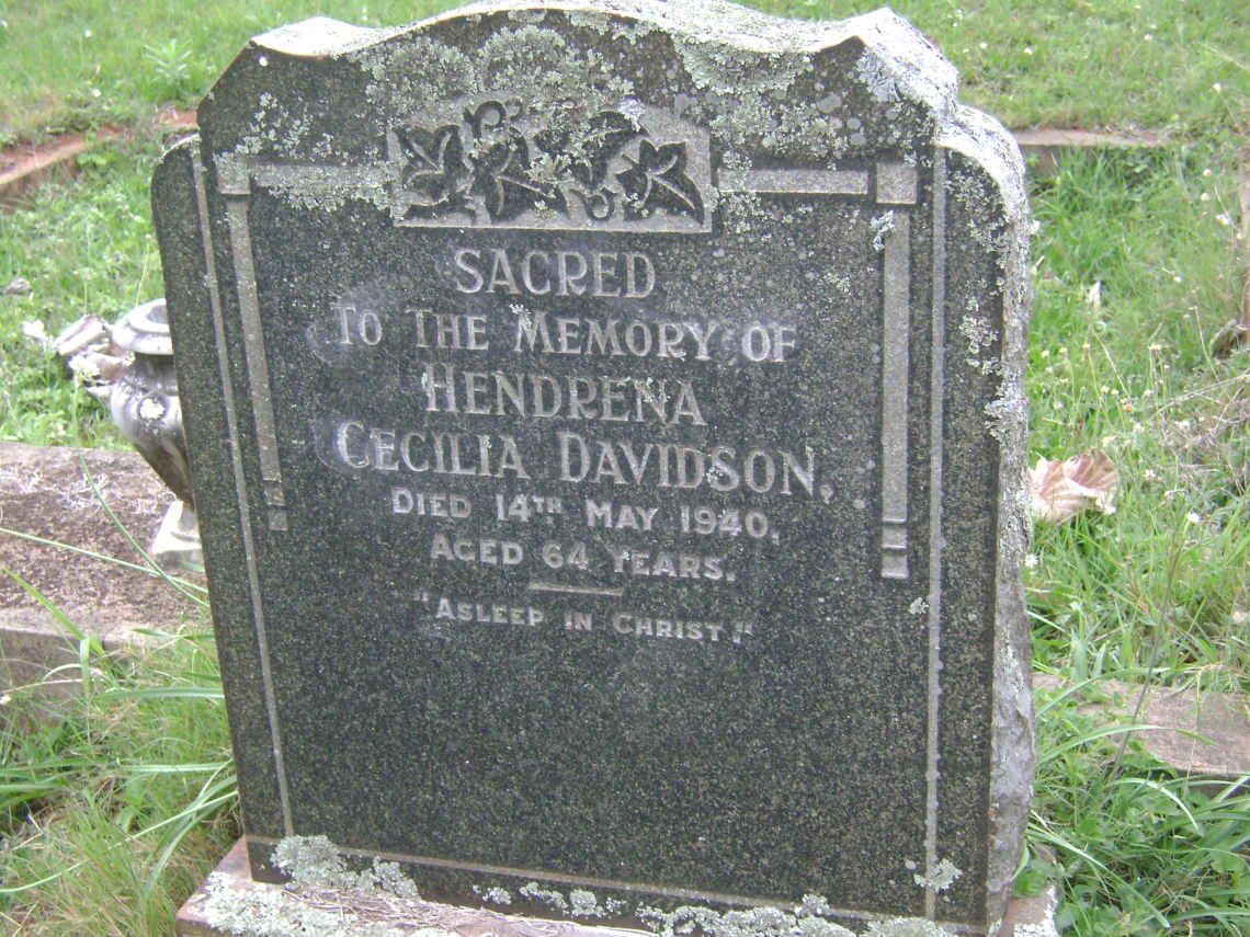 DAVIDSON Hendrena Cecilia -1940
