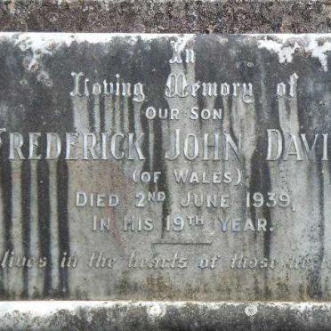 DAVIES Frederick John -1939