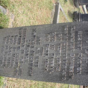 D'AUBREY Robert Gaston Saunders 1872-1924 &amp; Matilda Susannah CHARTERS 1870-1956