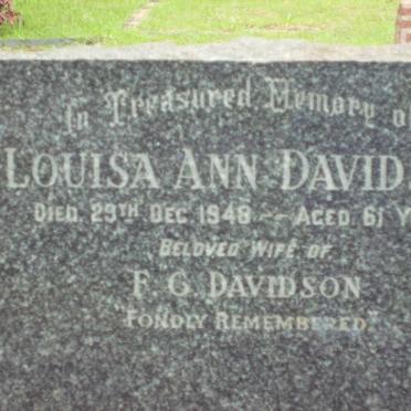 DAVIDSON Louisa Ann - 1948 